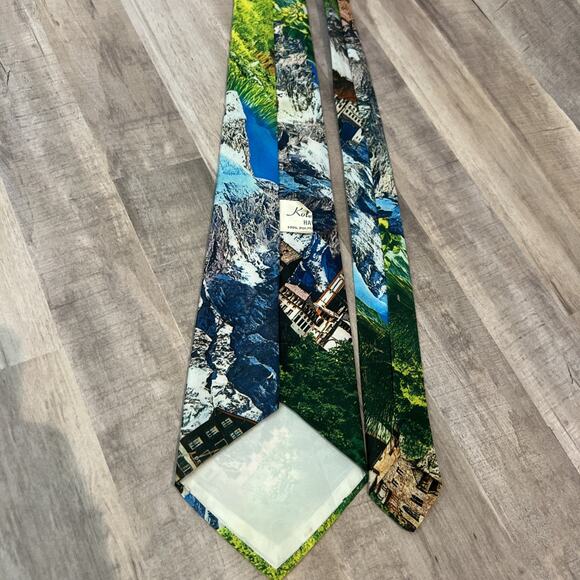 Kole‎ Kole Hawaii 100% Polyester Tie Limburg Cathedral Germany 54x4 Mountains - Picture 4 of 7